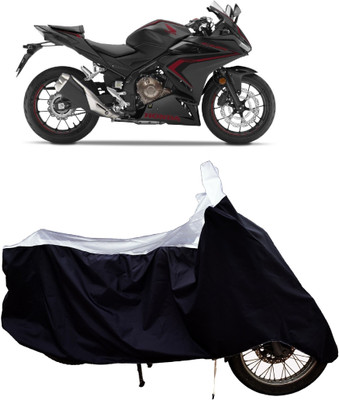 Tricway Two Wheeler Cover for Honda(CBR500R BS6, White)