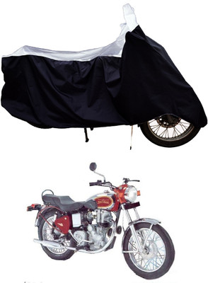 Tricway Two Wheeler Cover for Royal Enfield(Machismo 500, White)