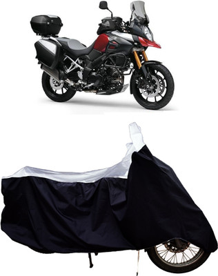 Tricway Two Wheeler Cover for Suzuki(V Strom 1000, White)