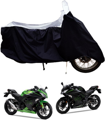 Tricway Two Wheeler Cover for Kawasaki(Ninja 300 BS6, White)