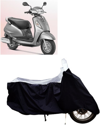 Tricway Two Wheeler Cover for Suzuki(Access, White)