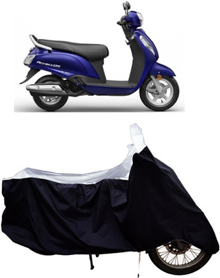 Tricway Two Wheeler Cover for Suzuki(New Access 125, White)