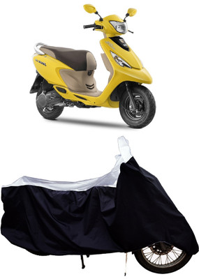 Tricway Two Wheeler Cover for TVS(Zest 110, White)
