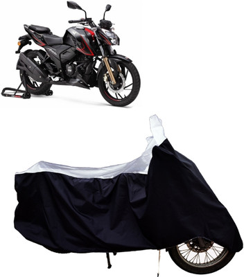 Tricway Two Wheeler Cover for TVS(Apache RTR 200 4V, White)
