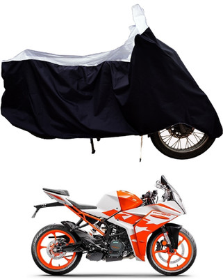 Tricway Two Wheeler Cover for KTM(RC 125 BS6, White)