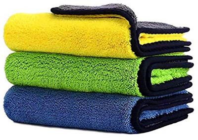 Kingsway Microfiber Vehicle Washing  Cloth(Pack Of 3)