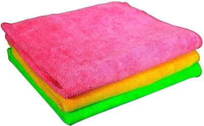 Kingsway Microfiber Vehicle Washing  Cloth(Pack Of 3)