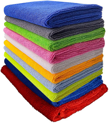 Kingsway Microfiber Vehicle Washing  Cloth(Pack Of 10, 380 GSM)