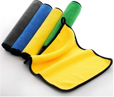 Kingsway Microfiber Vehicle Washing  Cloth(Pack Of 5, 800 GSM)