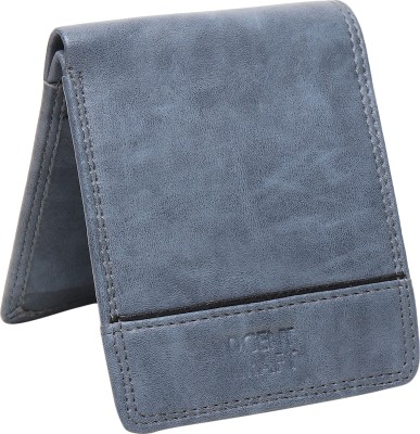 DCENT KRAFT Men Casual, Evening/Party, Formal, Trendy Blue Artificial Leather Wallet(5 Card Slots)