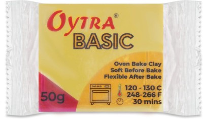 OYTRA Polymer Clay Basic 50 Gram Oven Bake Clay (50H05 Yellow Orange) Art Clay(50 g)