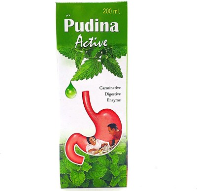 Modern Herbo Pudina Active Syrup 200ml & Gaskure 50 Capsule For Acidity Relief (Pack Of 2)(Pack of 2)