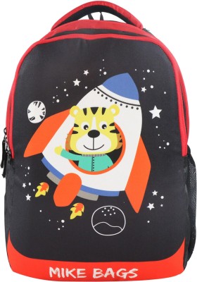 Mike Space Tiger - Black and Red 13 L Backpack(Multicolor)