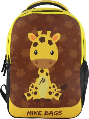 Mike pre school Backpack Giraffe Theme - Yellow 13 L Backpack(Yellow)