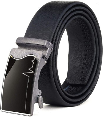 ZACHARIAS Men Party, Formal Black Texas Leatherite Belt