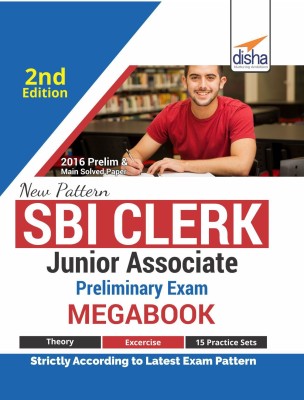 New Pattern Sbi Clerk Junior Associate Preliminary Exam Megabook - (Guide + Past Papers + 15 Practice Sets)(English, Paperback, unknown)