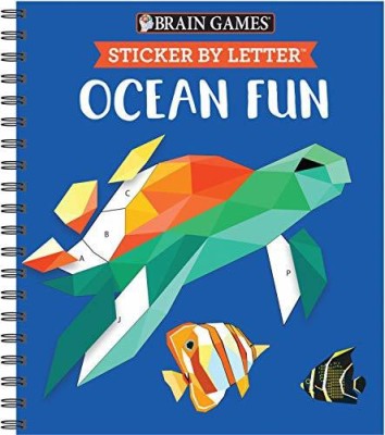 Brain Games - Sticker by Letter: Ocean Fun (Sticker Puzzles - Kids Activity Book)(English, Mixed media product, Publications International Ltd)