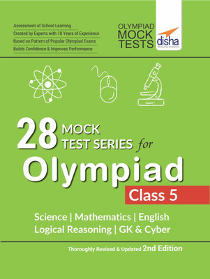 28 Mock Test Series for Olympiads Class 5 Science, Mathematics, English, Logical Reasoning, Gk & Cyber(English, Paperback, unknown)