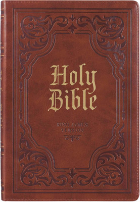 KJV Bible Thinline Brown(English, Leather / fine binding, unknown)