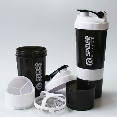 Sitrus 500 ml Plastic, Tritan Shaker(Pack of 1, Black)