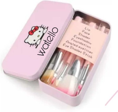 WATELLO fashion and trend mini pink brush set (Pack of 7)(Pack of 7)