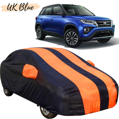 UK Blue Car Cover For Toyota Urban Cruiser (With Mirror Pockets)(Orange, Blue)