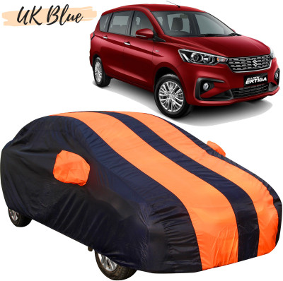UK Blue Car Cover For Maruti Suzuki Ertiga (With Mirror Pockets)(Orange, Blue)