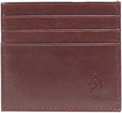 KARA Leather Business Visiting Credit & Debit Card Holder Wallet for Men & Women 6 Card Holder(Set of 1, Tan)