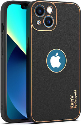 KartV Back Cover for Apple Iphone 13, Iphone 13(Black, Gold, Camera Bump Protector, Pack of: 1)