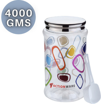 Miranshi Enterprise Plastic Tea Coffee & Sugar Container  - 4000 ml(Clear)