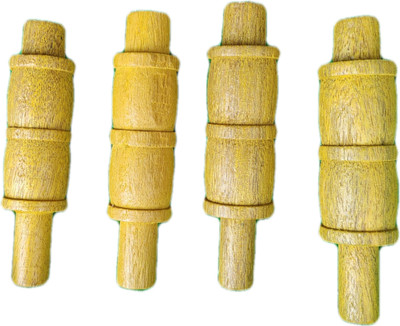 Elco Kashmir Willow Original Custom Made Spare Cricket Stump Bails Standard Bail(Pack of  4)