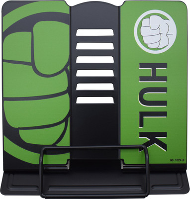 Asera 1 Compartments Metal Superheroes Theme Hulk Metal Adjustable Book Reading Stand(Green)