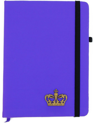 ASRAW Crown A5 Sized Hardcover Diary A5 Diary Ruled 176 Pages(Purple)