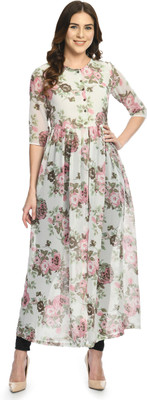 Shiva Trends Women A-line Multicolor Midi/Calf Length Dress