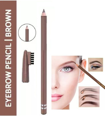 BLUEMERMAID Professional Matte Pencil Soft Brush Sweat-proof Brow with Eyebrow Pencil(Brown)