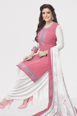 THIRA Crepe Printed Kurta & Patiyala Material