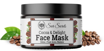 Seer Secrets Cocoa Delight Face Mask for Tan Removal |Pore Tightening | Men and Women - 50Gm(50 g)