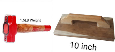 Garena Extra durability with wooden handle combo19 Sledge Hammer(1.5 kg)