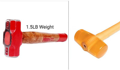 Garena Extra durability with wooden handle combo4 Sledge Hammer(1.5 kg)