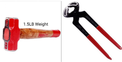 Garena Extra durability with wooden handle combo17 Sledge Hammer(1.5 kg)