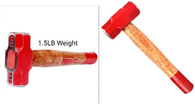 Garena Extra durability with wooden handle combo41 Sledge Hammer(1.5 kg)