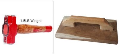 Garena Extra durability with wooden handle combo2 Sledge Hammer(1.5 kg)