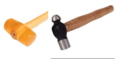 Garena Rubber Mallet hammer with no slip comfortable grip handle soft face hammer50 Mallet(1 kg)