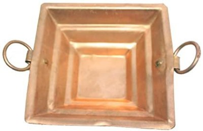 Filfora Copper Havan Kund with Handle On Both Side for Yagya