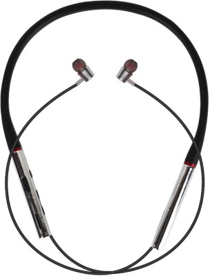 Sendrata Tatanic Wireless Neckband Headphone Long Life Battery Sports Neckband Bluetooth Headset(Silver, In the Ear)