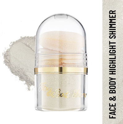 KAIASHA PROFESSIONAL MAKEUP Shimmer Highlighter For All Skin Type Body & Face Highlighter(White Gold)