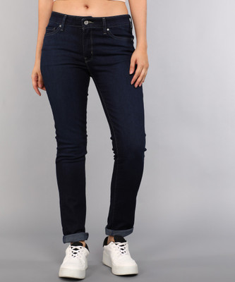 LEVI'S 711 Women Dark Blue Jeans