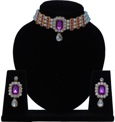 subela Alloy Gold-plated Multicolor Jewellery Set(Pack of 1)