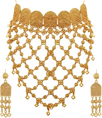 Alamod Alloy Gold-plated Gold Jewellery Set(Pack of 1)