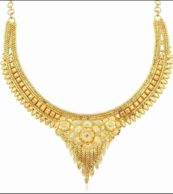 Sk Imitation Alloy Gold-plated Gold Jewellery Set(Pack of 1)